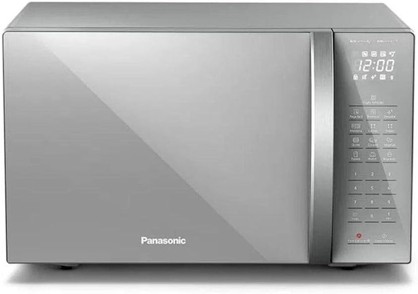 Forno de micro-ondas Panasonic mostrando a parte frontal