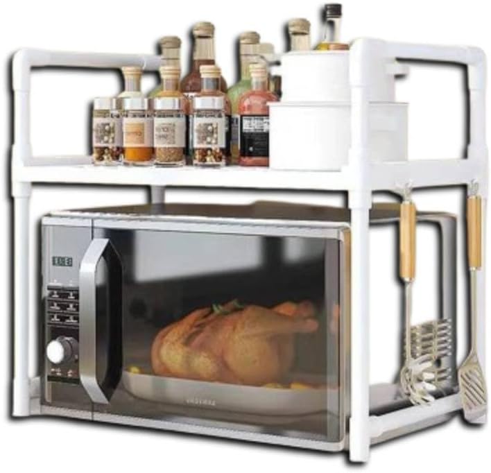organizador dois andar para micro-ondas