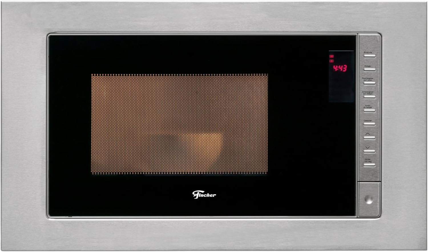forno micro-ondas de embutir Fischer vista frontal