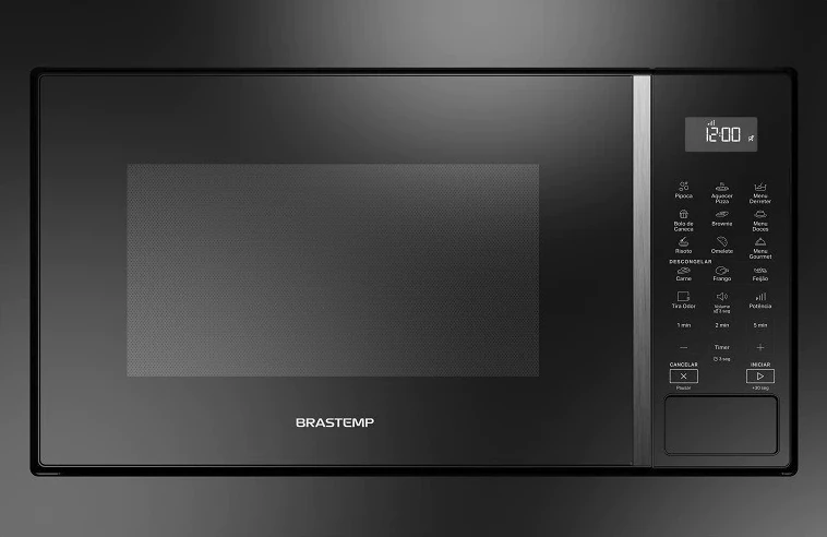 forno de micro-ondas brastemp vista fronta
