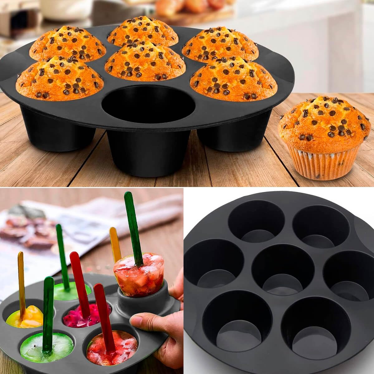 forma de silicone para cupcake para micro-ondas